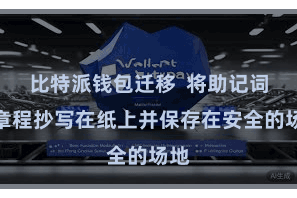 比特派钱包迁移  将助记词按章程抄写在纸上并保存在安全的场地