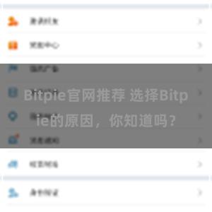 Bitpie官网推荐 选择Bitpie的原因，你知道吗？