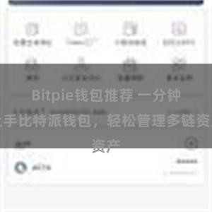 Bitpie钱包推荐 一分钟上手比特派钱包，轻松管理多链资产