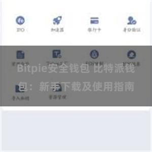 Bitpie安全钱包 比特派钱包：新手下载及使用指南