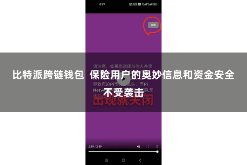 比特派跨链钱包  保险用户的奥妙信息和资金安全不受袭击