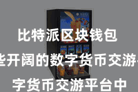比特派区块钱包  在这些开阔的数字货币交游平台中